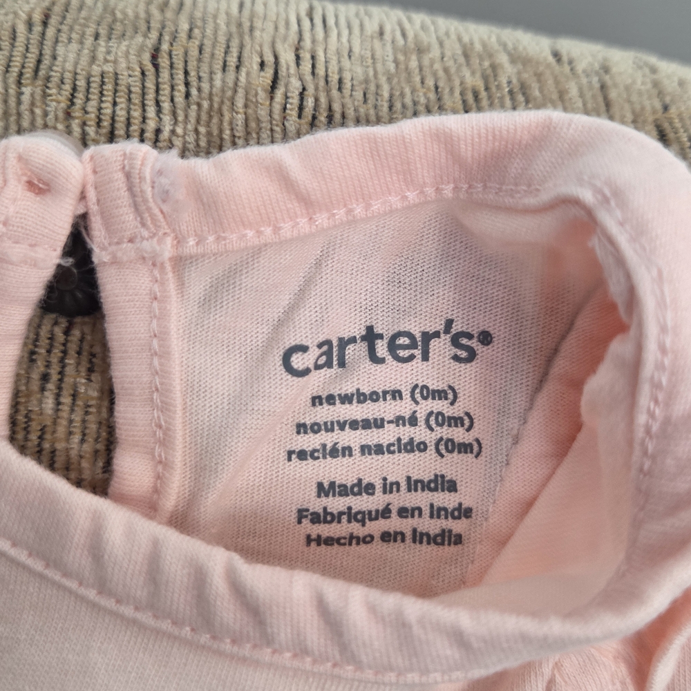 Carter's Soft Pink Baby Onsie